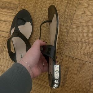 Miu Miu Chic Thong Sandals